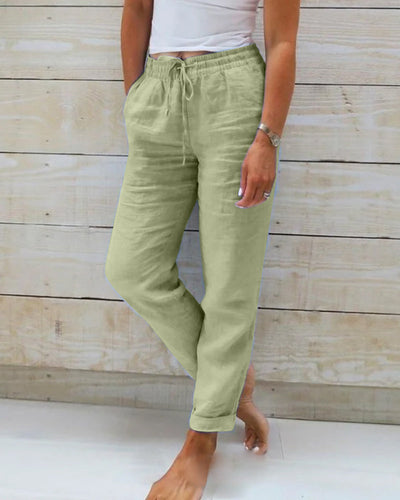 Lauren™ | Linen Elastic Trousers