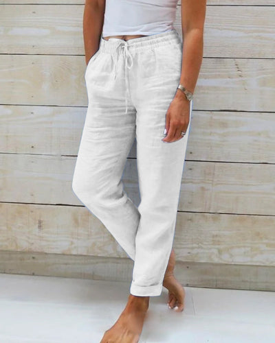 Lauren™ | Linen Elastic Trousers