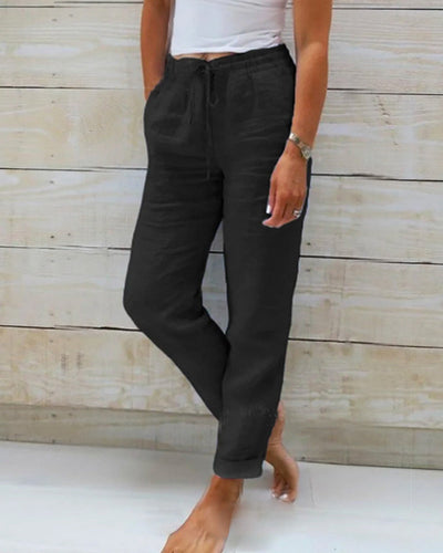 Lauren™ | Linen Elastic Trousers